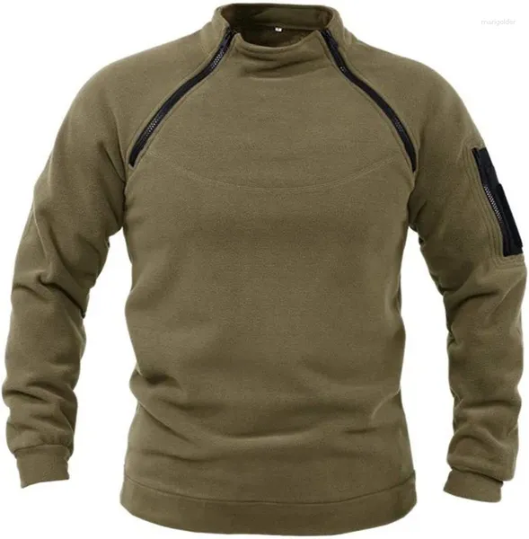 Sudaderas con capucha para hombre para hombre táctico al aire libre chaqueta de lana ropa Y2K cálido cremallera jersey hombres abrigo a prueba de viento térmico senderismo sudadera techwear