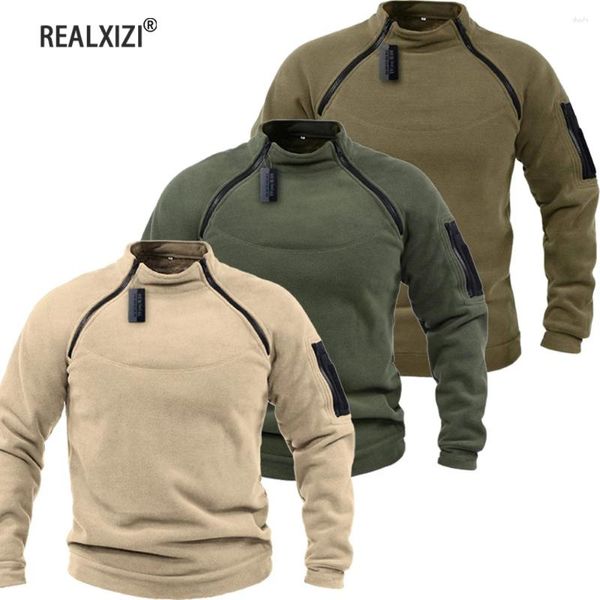 Hoodies masculins Vestes tactiques en toison polaire