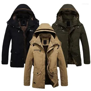 Heren Hoodies Heren Winterjassen Parka Bovenkleding Warm Kunstbont Gevoerde Lange Jas Met Capuchon Rits WB-001