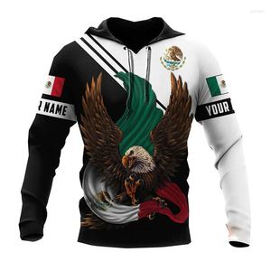 Heren Hoodies Mexico Eegle Vlag Grafische Hoodie Mannen Kleding 3D Mexicaanse Camouflage Gedrukt In Vrouwen Harajuku Mode Y2k Trui