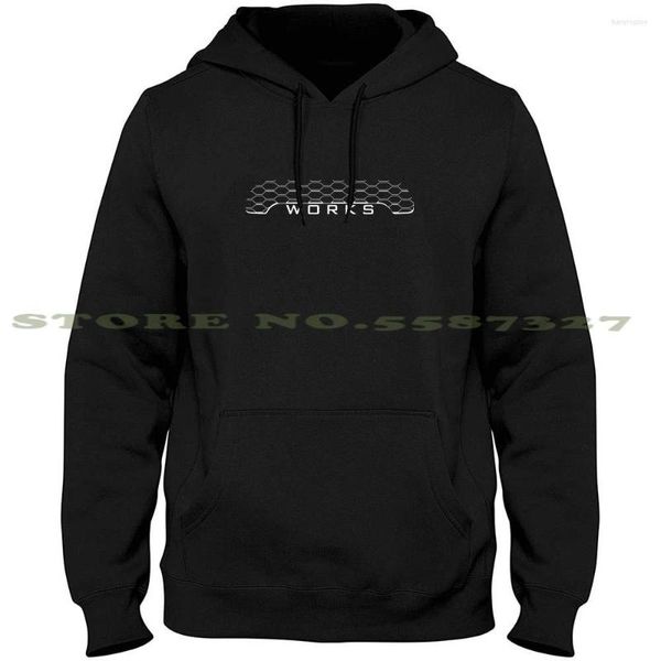 Sweats à capuche pour hommes Mini Jcw | John Works Grill Logo en blanc à manches longues Rally Car Track S