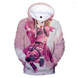 Sweats à capuche pour hommes plus classique épée Art en ligne SAO sweats 3D confortable jolie à capuche automne femmes/hommes à manches longues amoureux