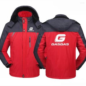 Sweats à capuche pour hommes Motos GasGas 2023 Veste d'hiver Épais Coupe-vent Manteau imperméable chaud extérieur résistant au froid vêtements d'alpinisme