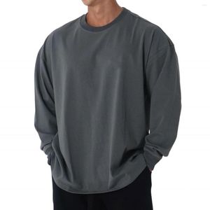 Sudaderas con capucha para hombre Estilo muscular Marca de moda Traje de fitness holgado Entrenamiento casual Ropa deportiva Camiseta de manga larga Jersey Suéter fino