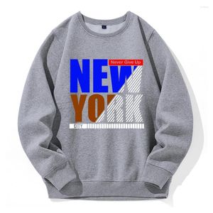 Hoodies voor heren Geef nooit op York City Street Hip Hop Man Hooded Mode Nieuwigheid Sportkleding Trend Sports Hoody Retro Casual Sweatshirt