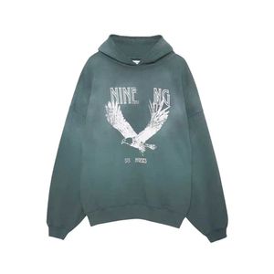 Sudaderas con capucha para hombre Nueva venta caliente 23ss Mujer Diseñador Moda Algodón Con capucha Ab Anines Bing Letra clásica Impresión Lavado Color agua Copo de nieve Sudadera con capucha