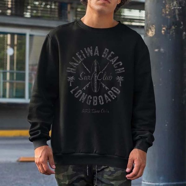 Sweats à capuche pour hommes North Shore Haleiwa Beach Surf Shop Sweat-shirts graphiques Hommes Femmes Streetwear Crewneck Tops à capuche Automne Coton