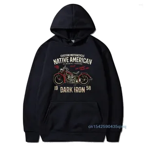 Heren Hoodies Novel American Motorcycle 2024 Kledingfeest T -shirts Polyester Crewneck Herfst Long Sleeve Sweatshirt