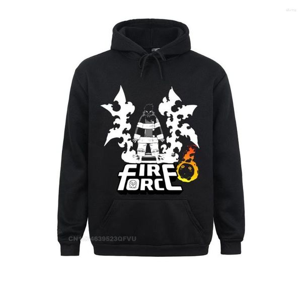 Sweat à capuche pour hommes, nouveauté, pull des Forces de feu, en pur coton, pompier Hero Enen No Shouboutai, vêtements Anime