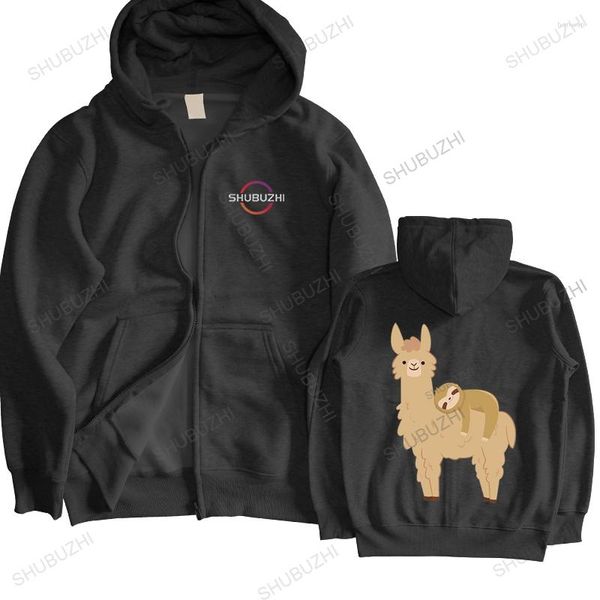 Sweats à capuche pour hommes Nwe marque automne hiver sweat à capuche hommes haute qualité sweat sur lama mignon et Adorable pour enfant coton à capuche garçons goutte