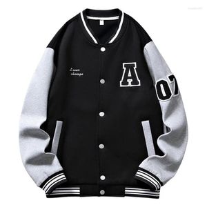 Heren Hoodies Patchwork Baseball Jas Mannen Universiteit Brief Mannelijke College Varsity Jas Sweatshirt 2024 Koreaanse Trendy Trainingspak