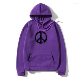 Heren hoodies vrede grunge symbool hoodie warm aangepaste schattige heren unisex camiseta sweatshir grote herfst xxxl geweldige hoodys hoody