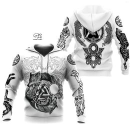 Heren hoodies plstar cosmos viking pantser tattoo krijger god odin symbool mode tracksuit harajuku grappige 3dprint mannen/vrouwen hoodie a3