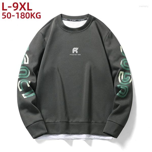 Sweats à capuche pour hommes, grande taille 180kg 195kg, sweat à capuche pour homme, Streetwear surdimensionné, Hip Hop, vêtements de marque de style coréen, 9xl 8xl