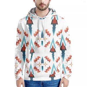 Heren Hoodies Polynesische tribale print Zwarte hoodie Sweater Jumper 2023 Herfst/winterherenkleding met groot formaat en zakken