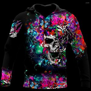 Hood's Hoodies Premium Skull Tattoos 3D over gedrukte unisex Deluxe hoodie mannen sweatshirt streetwear ritssluiting pullover casual jas