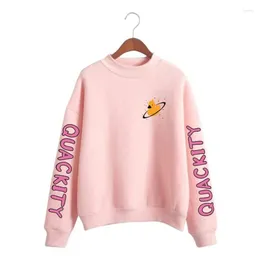 Sweats à capuche pour hommes Quackity Merch surdimensionné hommes à manches longues polaire col roulé sweat-shirt décontracté pull à capuche veste hip hop streetwear