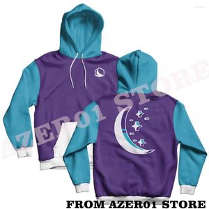 Hoodies voor heren R Client Moon Color Block Merch Winter Heren/Dames Capuchon Sweet Streetwear De lange mouw