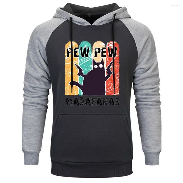 Sudaderas con capucha para hombre, sudadera con capucha raglán para hombre Pew Madafaka, sudadera informal Harajuku para hombre, prendas de vestir, Tops Hipster, ropa 2023, moda Moletom