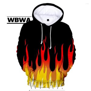 Mannen Hoodies Rode En Gele Vlam Mannen Vrouwen Hip Hop Streetwear Dans Skateboard Sweatshirt Losse Mode Trend Kinderen Volwassen 3D Hoodie