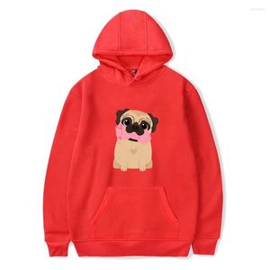 Heren Hoodies Rholycrown Men Women Pug Hoodie Cotton Pullovers Drukte sweatshirt Rode sweatshirts XXS-4XL