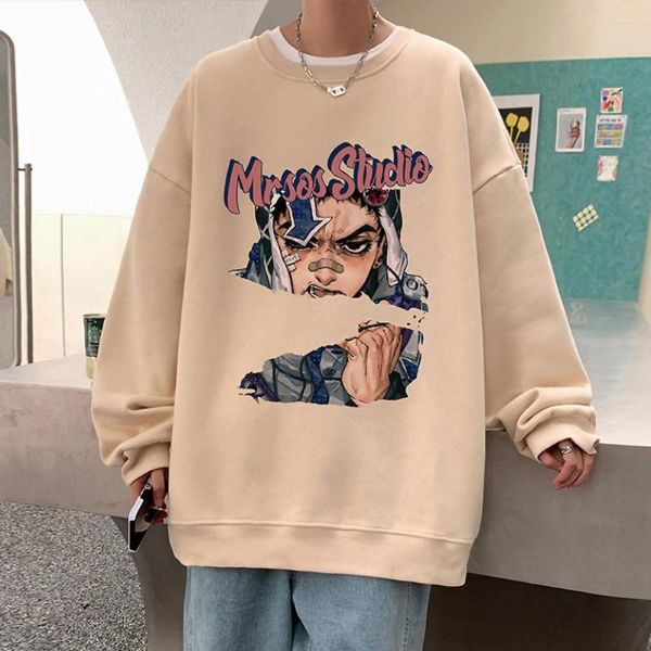 Sweat à capuche à col rond pour homme, pull ample avec personnages d'anime imprimés, veste de Couple, vêtements pour hommes, automne 2023