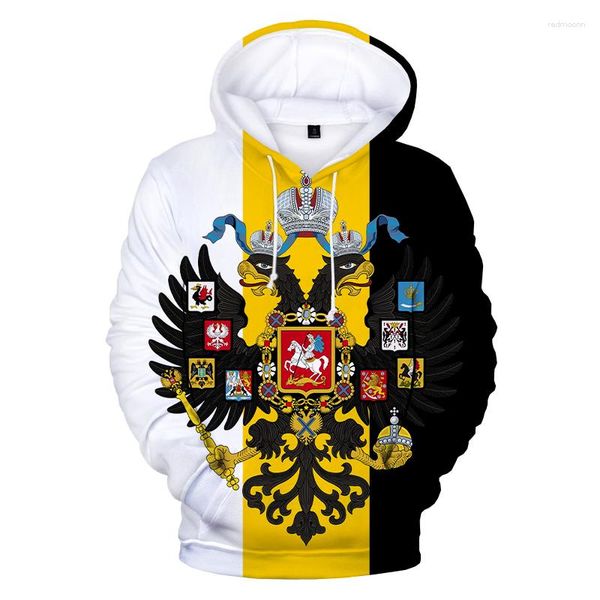 Sweats à capuche pour hommes Russie Ours Drapeau Russe Imprimé 3D Sweats À Capuche Hommes Enfants Mode Pull Décontracté Harajuku Streetwear Surdimensionné