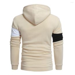 Herenhoodies verkopen mannen hoogwaardige hoodie met lange mouwen stiksel kleur jas jas uit het druppel