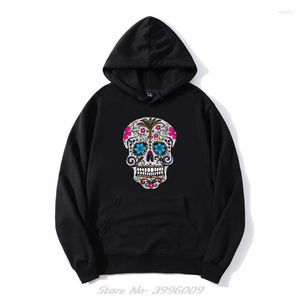 Heren Hoodies Pailletten Print Suiker Schedels Vrouwen Manga Gothic Hoodie Mannen Oversized Sweatshirts Zip Up Pullover Hooded Jacket Streetwear