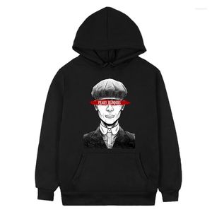 Mannen Truien Shelby Brothers Peaky Blinders Vintage Letters Manga Trui Winter Tops Portret Sweatshirts Anime Hoodie Gift