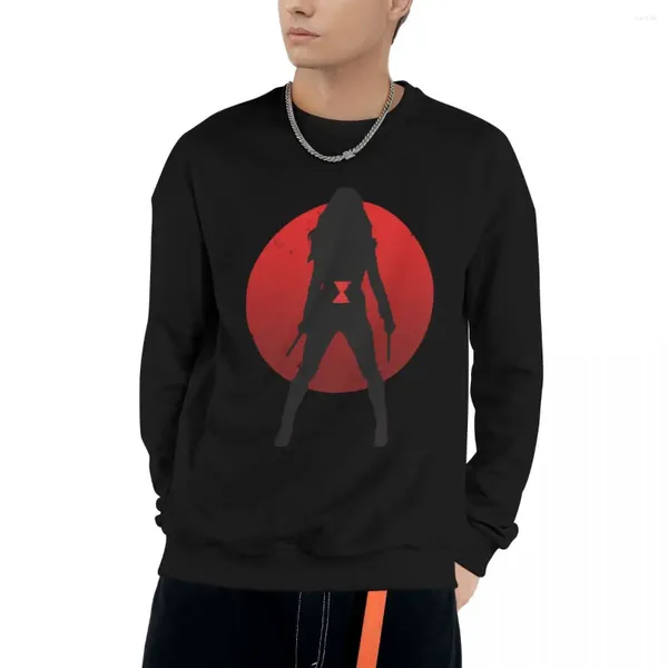 Sweat-shirt à capuche avec emblème de Silhouette pour homme et femme, vêtement d'automne, vêtement Anime, esthétique
