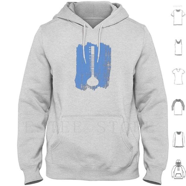 Sweats à capuche pour hommes Sitar Idea Ukulele Musical Banjo Instrument à cordes Guitare Music Club