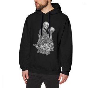 Heren Hoodies Skeleton Love Skull Man Hooded Sweatshirt Cotton Streetwear Death Gotic Dark Horror Goth Hoodie Aankomsthemd