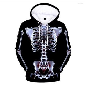 Herren Hoodies Skeleton Skull 3D-Druck Reißverschluss Damen/Herren Hoodie Sweatshirt Hip Hop Langarm Kapuzenreißverschluss Jacke Mantel Halloween Kostüm