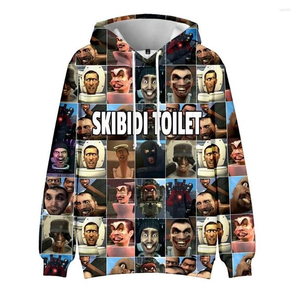 Sudadera para hombres Skibidi HOODILE CONDEDIA Mujeres Men a 3D Swears Capyed Fashion Streetwear Track