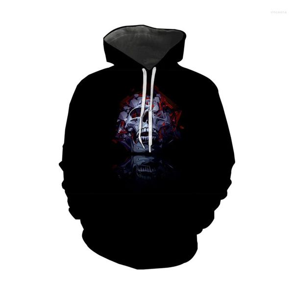 Sudaderas con capucha para hombre, sudaderas con estampado 3D de calavera para otoño para hombre y mujer, pulóver con capucha, chándales de alta calidad, abrigos para niño, prendas de vestir a la moda 2023