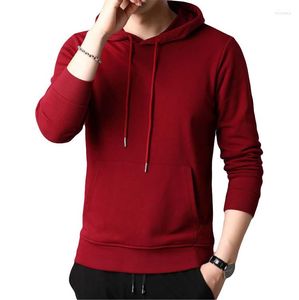 Heren Hoodies Solid Color Hooded Cord Business Jacket Men 2023 Winter Japan Style Hip Hop Casual Sweatshirts Streetwear