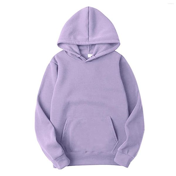 Hoodies para hombres Color sólido Hombres Simples Polsinas de bolsillo de bolsillo Cojas