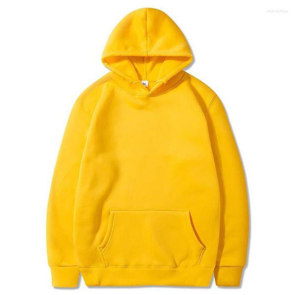 Sweats à capuche pour hommes Sweat à capuche de couleur unie Semaine de la mode 2022 avec sweat-shirt neutre de style sportif Haut décontracté tendance