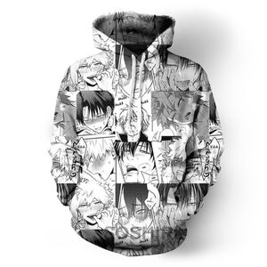 Sweats à capuche pour hommes Soshirl Cool Sexy Jongen Manga Hoodies Yaoi Anime Sweat à capuche Harajuku Kawaii Meme Truien Hip Hop Streetwear Mannen Kleding 0709