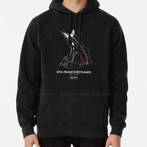 Sudaderas con capucha para hombre Spa-Francorchamps-Belgium Track Map Flag Sudadera con capucha Suéter 6xl Algodón Bélgica Spa Francorchamps Kimi Belgiangp Formula