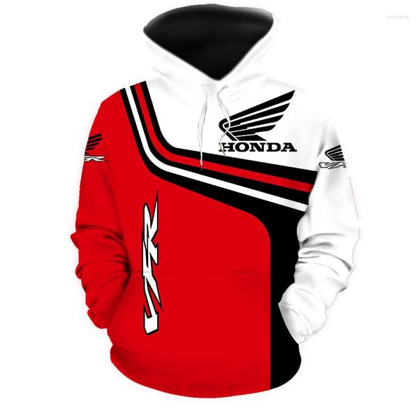 Sudaderas con capucha para hombre, sudadera con capucha de motocicleta para primavera y otoño con patrón de coche, ropa de calle informal con estampado 3D