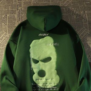 Heren Hoodies Spring en herfst Women Big Dchiphop Street Grappig Hoofd Haped Sweater Men Ins Hip-Hop losse jas Tide