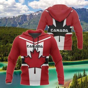 Sweats à capuche pour hommes printemps et été 3Dprint Est fier Canada drapeau équipe Art drôle Harajuku causal Unique unisexe sweats à capuche/sweat/zip