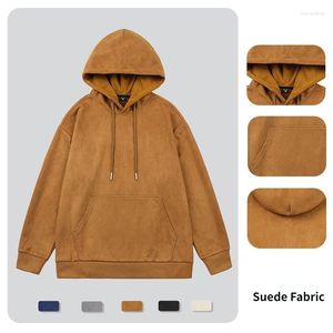 Sweats à capuche pour hommes printemps automne garçons sweat à capuche surdimensionné hommes Vintage daim tissu Streetwear à manches longues haut vêtements de sport sweats 3xl