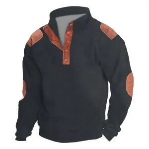 Sudaderas con capucha para hombre, sudaderas con cuello levantado para primavera y otoño, suéter informal para exteriores, camisetas de invierno, ropa de moda