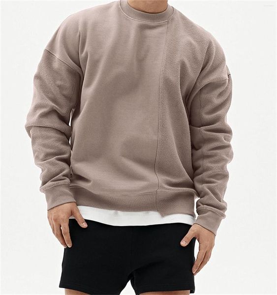 Sweat à capuche pour hommes, col montant, couleur unie, manteau décontracté, léger et Simple, à la mode, veste rembourrée en coton, hiver