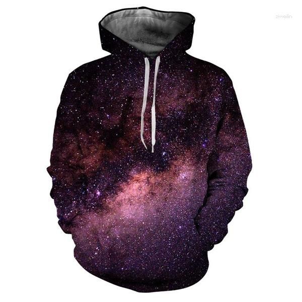 Sudaderas con Capucha para Hombre con Estampado 3D De Cielo Estrellado, Moda, Planeta Colorido, Luna, Personalidad Divertida, Informal, Unisex, Pareja