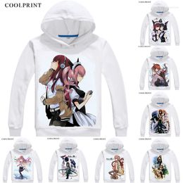 Heren Hoodies Steins Gate Men Hip Hop lange mouw Anime hoodie Makise Kurisu Shiina Mayuri Cosplay Motivs Sweatshirts vrouwen