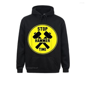 Sweats à capuche pour hommes STOP HAMMER TIME Sweat à capuche Unisexe Womens Shirt Mens Tee Hommes Sweatshirts Design Manches longues Slim Fit Vêtements d'été